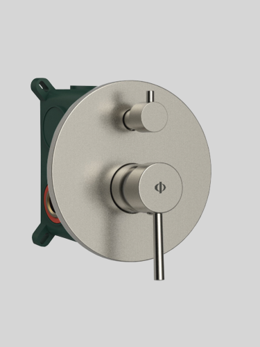 SIRIO zestaw prysznicowy podtynkowy Nickel  z deszczownicą PVD