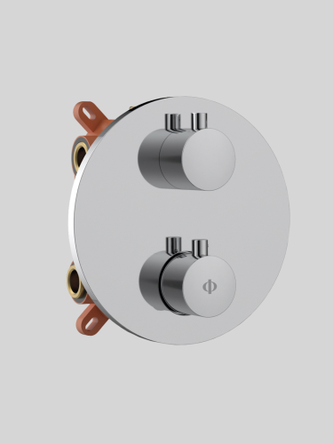 Zestaw prysznicowy termostatyczny podtynkowy z deszczownicą Chrom