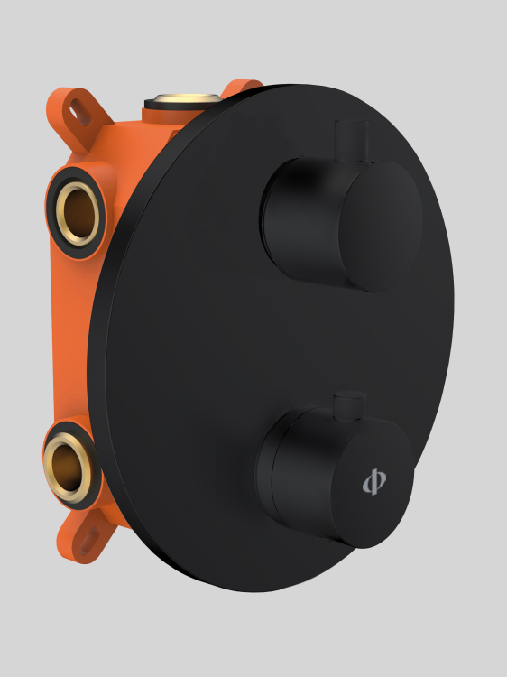 Bateria prysznicowa termostatyczna podtynkowa Black