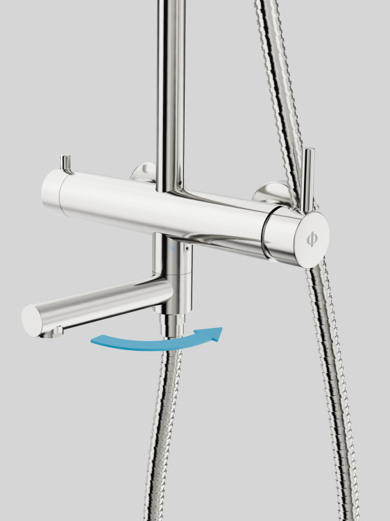 SIRIO wylewka wannowa Chrom