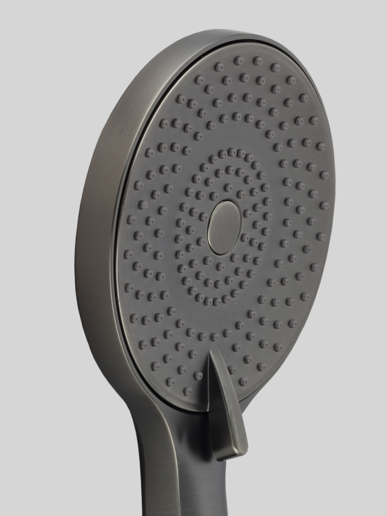 Słuchawka prysznicowa okrągła 3 funkcje Gunmetal