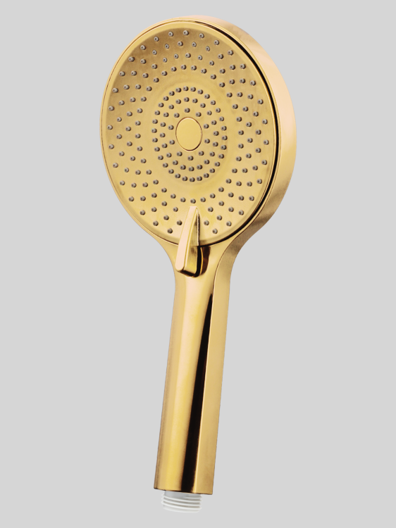 Słuchawka prysznicowa okrągła 3 funkcje Gold PVD