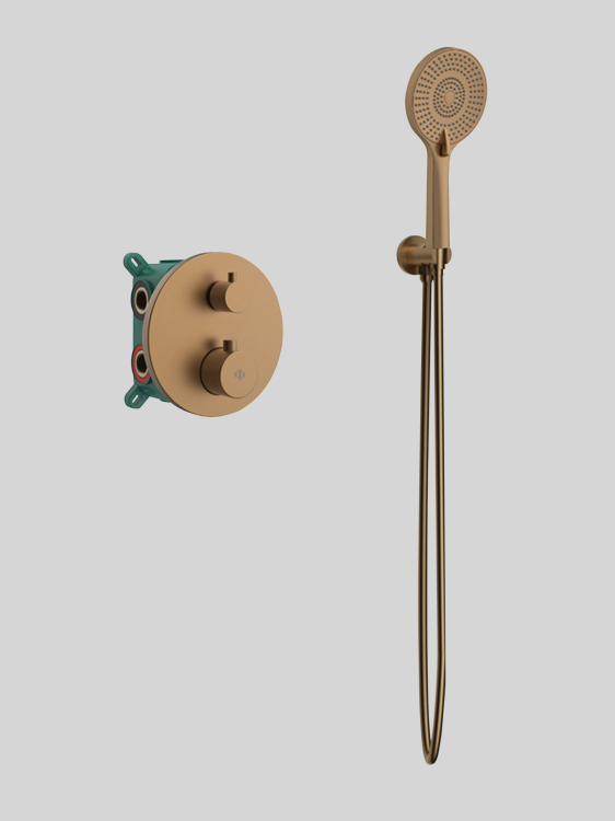 Bateria prysznicowa termostatyczna podtynkowa Copper PVD2