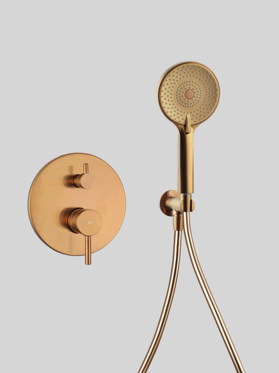 SIRIO bateria prysznicowa podtynkowa Copper PVD