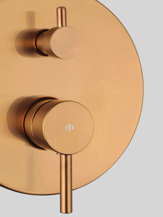 SIRIO bateria prysznicowa podtynkowa Copper PVD1