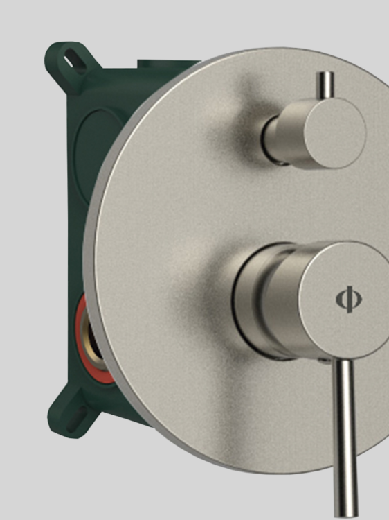 SIRIO bateria prysznicowa podtynkowa Nickel PVD1