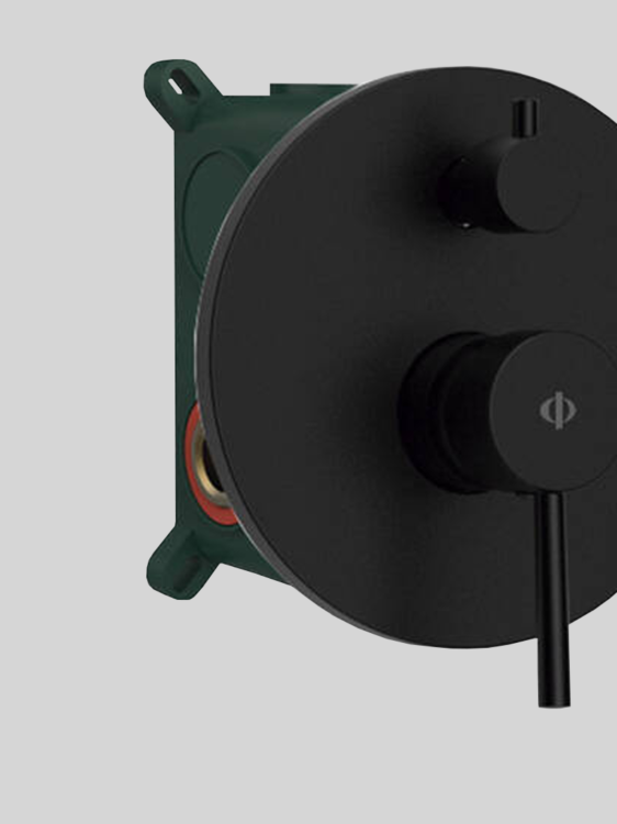 SIRIO bateria prysznicowa podtynkowa Black