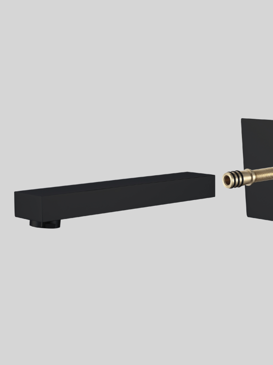 Bateria umywalkowa podtynkowa w kolorze czarnym3