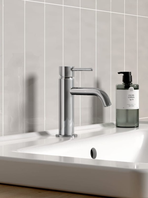 SIRIO bateria umywalkowa niska Chrom