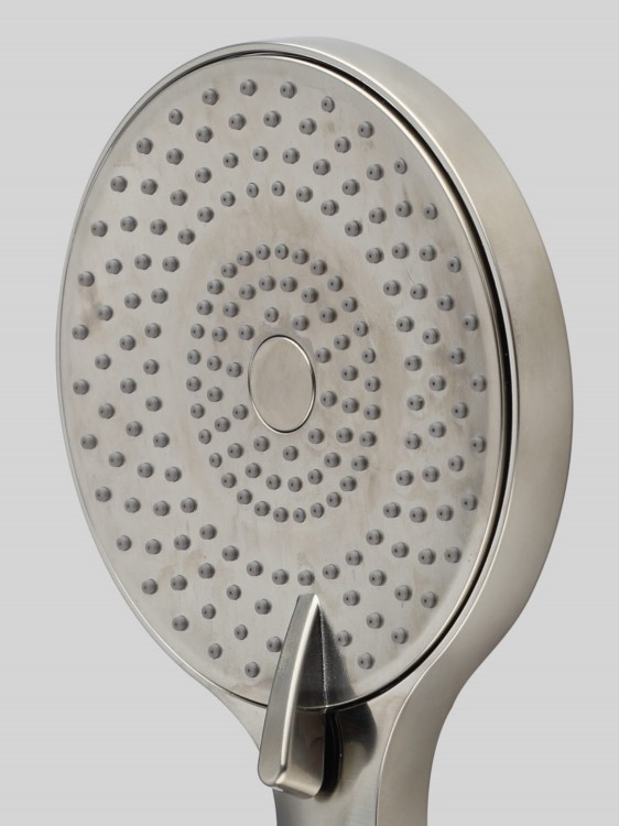 Słuchawka prysznicowa okrągła 3 funkcje Nickel PVD