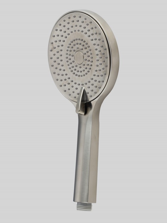 Słuchawka prysznicowa okrągła 3 funkcje Nickel PVD