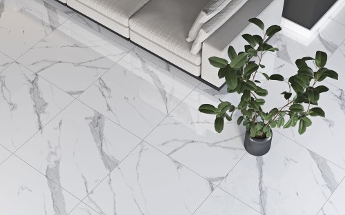 Marmo Statuario Sugar Lappato 60x60