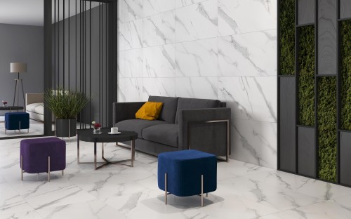 Marmo Statuario Sugar Lappato 60x120