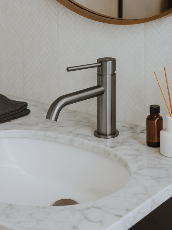 SIRIO bateria umywalkowa niska Gunmetal