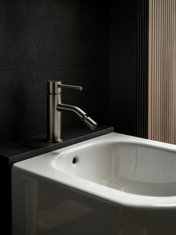 SIRIO bateria bidetowa Nickel PVD