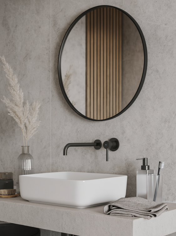 SIRIO bateria umywalkowa podtynkowa Gunmetal