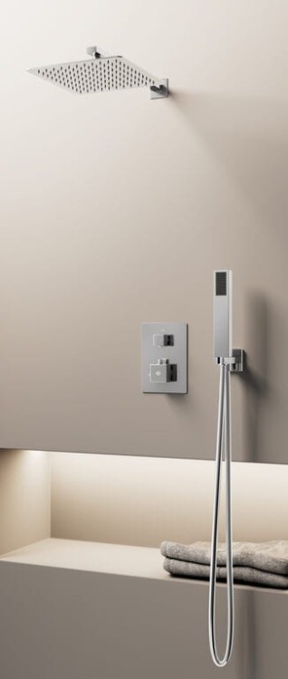 ORION zestaw prysznicowy podtynkowy z deszczownicą Chrom