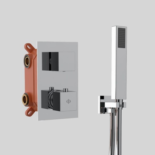 ORION zestaw prysznicowy podtynkowy z deszczownicą Chrom