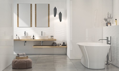 Gres szkliwiony GREY WIND DARK POLER 60x60