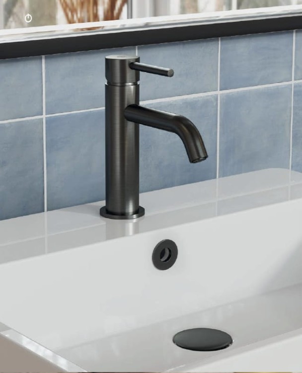 SIRIO bateria umywalkowa niska Gunmetal