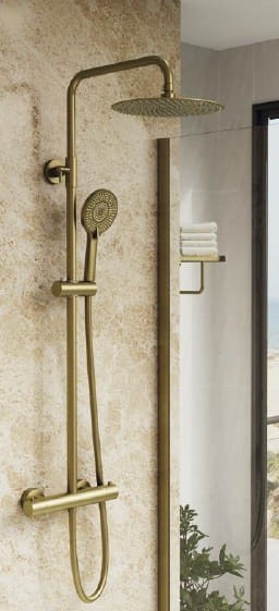 Kolumna prysznicowa termostatyczna Gold PVD