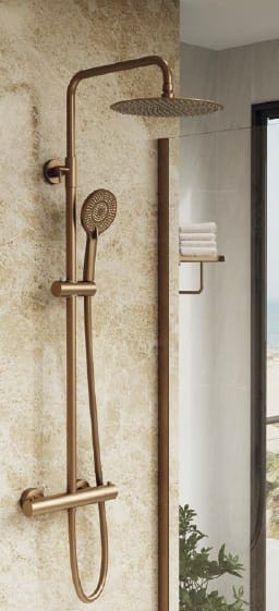 Kolumna prysznicowa termostatyczna Copper PVD