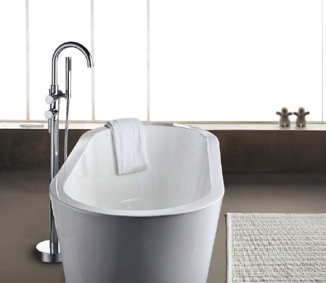 Bateria wannowa wolnostojąca Chrom