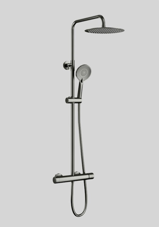 HELIOS kolumna prysznicowa Gunmetal