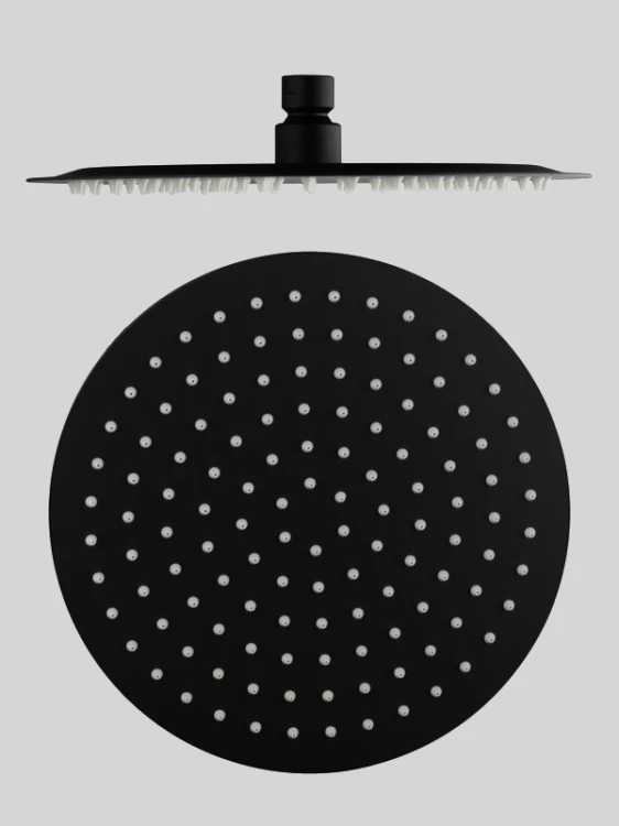 Głowica prysznicowa deszczownica 25cm Black