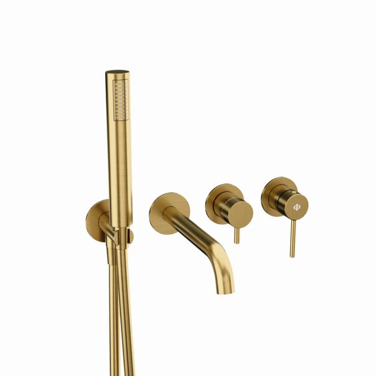 SIRIO bateria wannowa podtynkowa Gold PVD