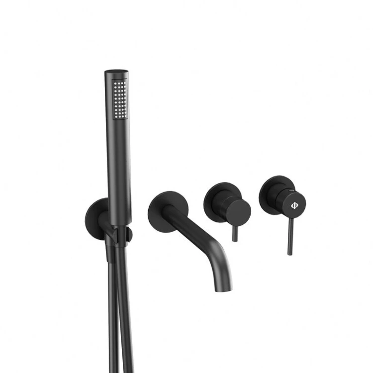 SIRIO bateria wannowa podtynkowa BLACK