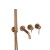 SIRIO bateria wannowa podtynkowa Copper PVD