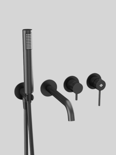 SIRIO bateria wannowa podtynkowa BLACK