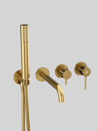 SIRIO bateria wannowa podtynkowa Gold PVD