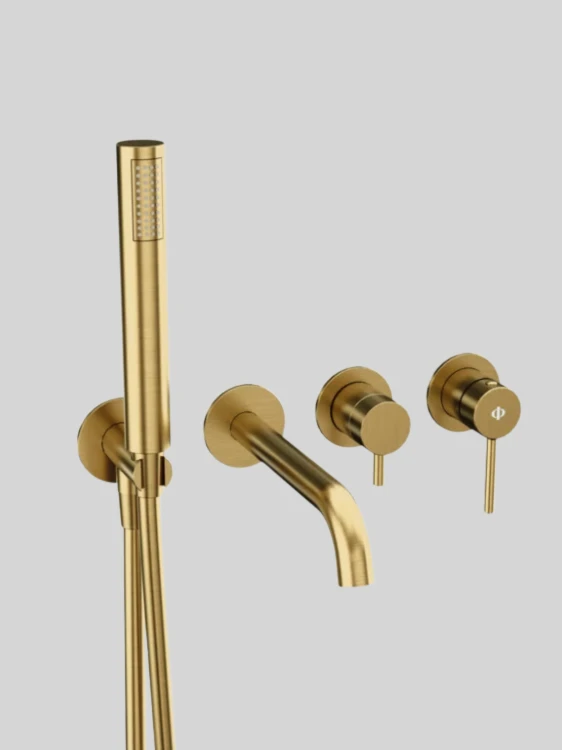 SIRIO bateria wannowa podtynkowa Gold PVD