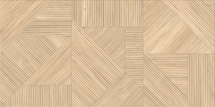 NANTES FUOCO RLV 60x120 Prissmacer – matowy gres w ciepłym beżu z geometryczną strukturą reliefową