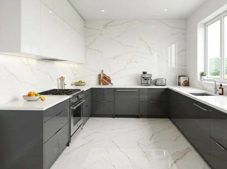 Płytka ścienno - podłogowa LINEA WHITE POLER 60x120