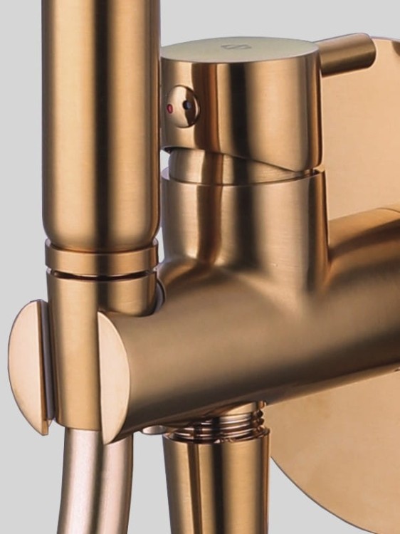 Bateria bidetowa podtynkowa Copper PVD