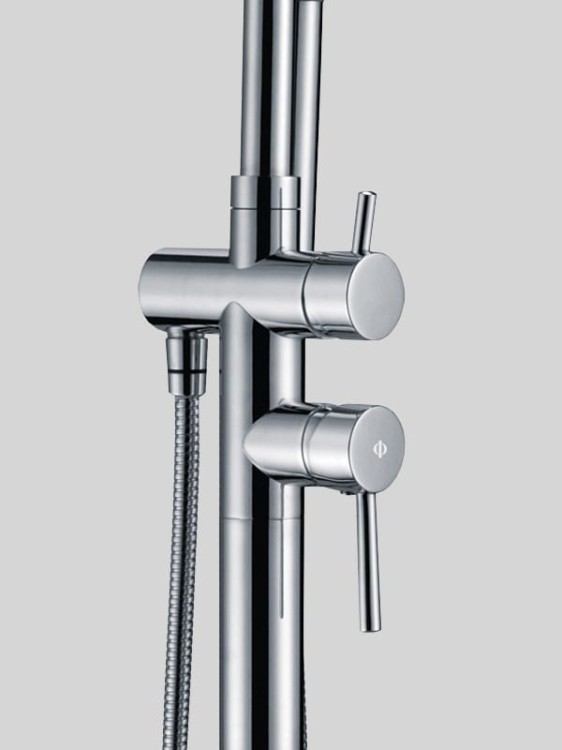 Bateria wannowa wolnostojąca Chrom