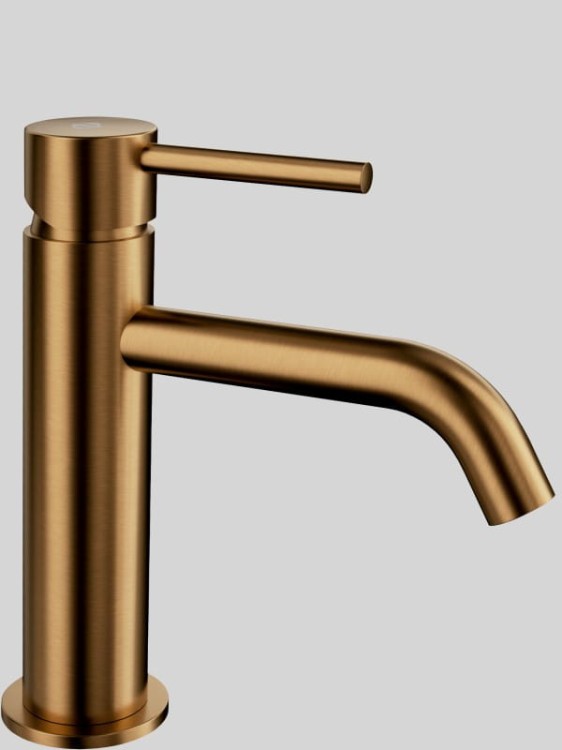 SIRIO bateria umywalkowa niska Copper PVD